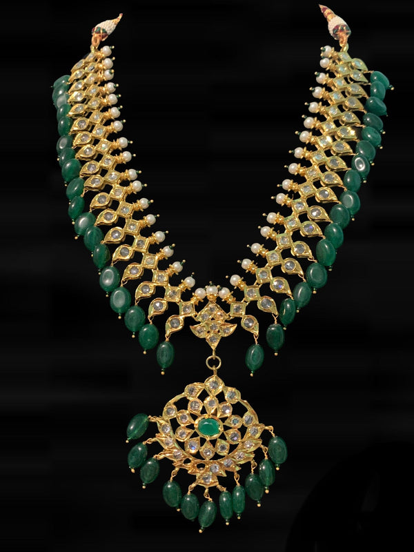 NS100 Tanika necklace set in green ( READY TO SHIP )