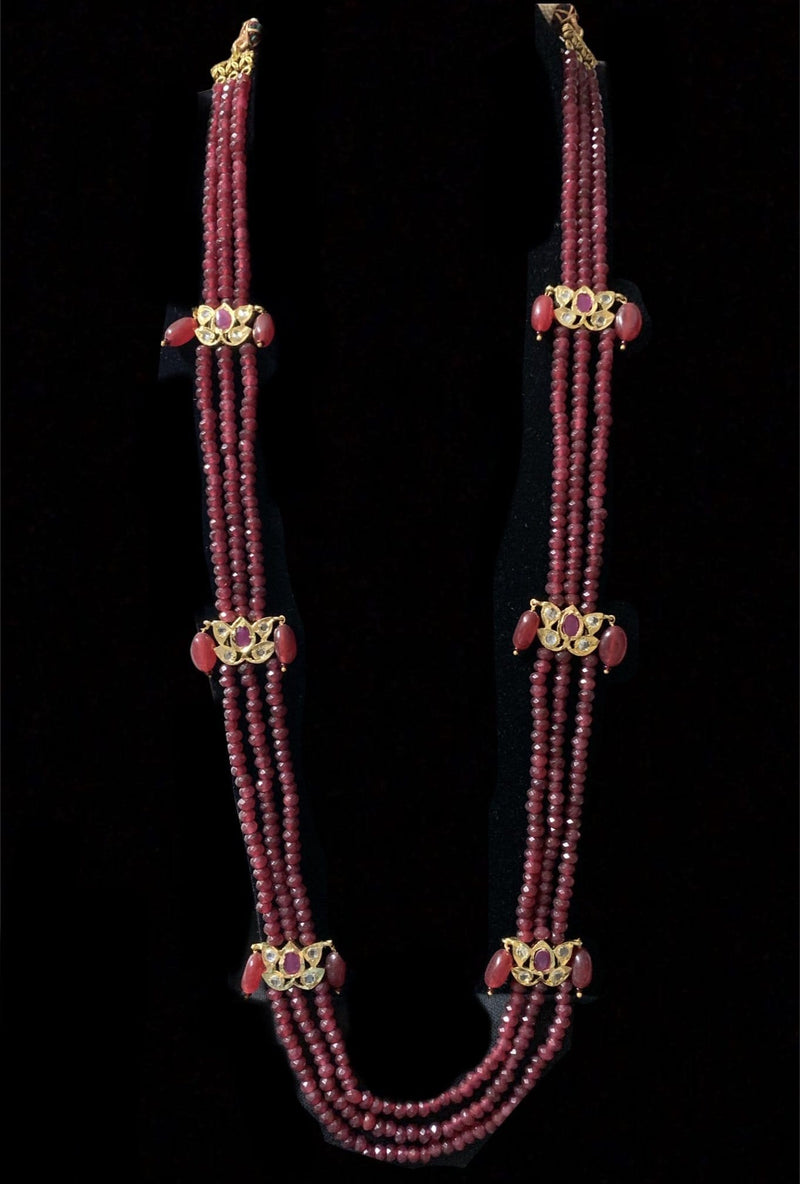 LN64 Raina Ruby  beads  necklace (READY TO SHIP )
