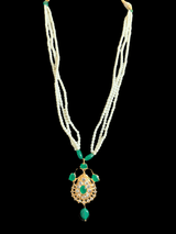 PS440 Jugni in shell pearls with green  beads ( READY TO SHIP)