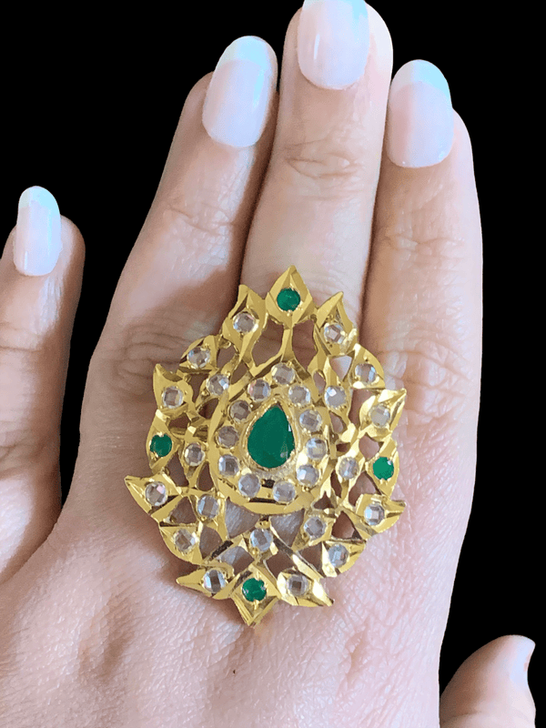 R43 Naaz Hyderabadi statement  ring ( SHIPS IN 4 WEEKS )