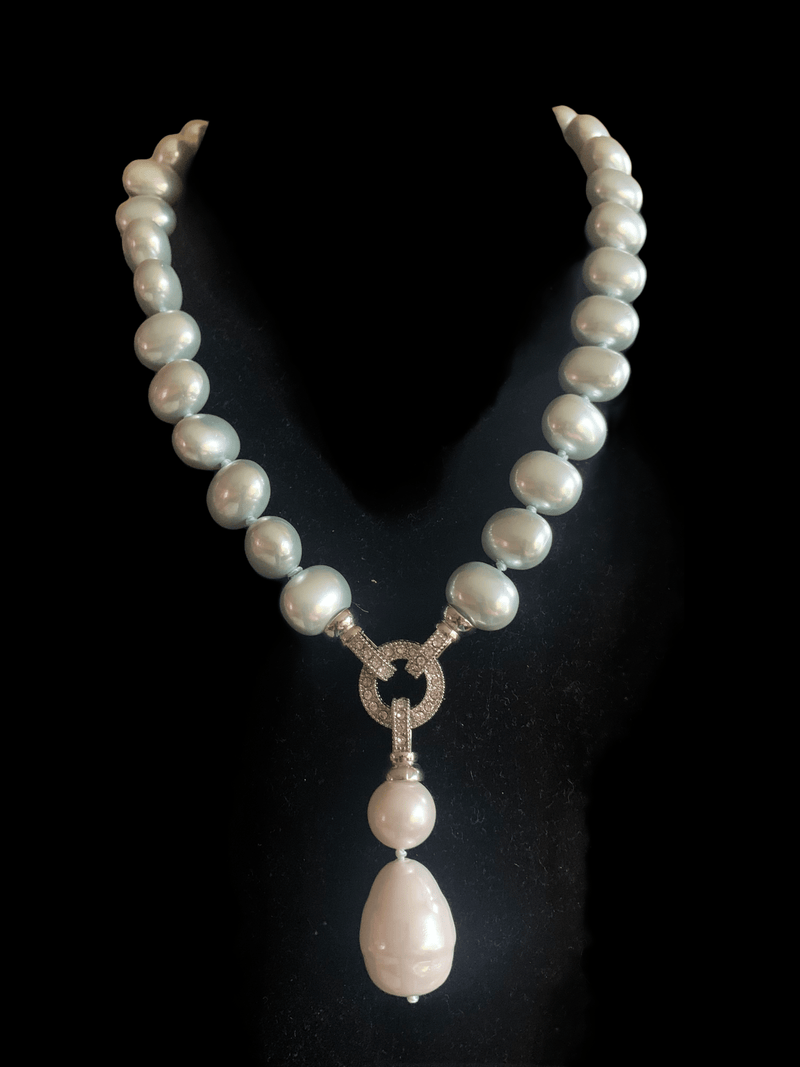 NS270 Pearl necklace set ( READY TO SHIP )