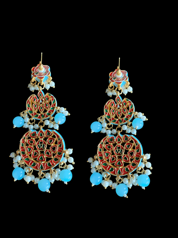 DER142 Irina turquoise earrings ( READY TO SHIP  )