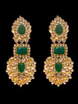 DER397 Ramsha kundan statement earrings ( SHIPS IN 4 WEEKS )