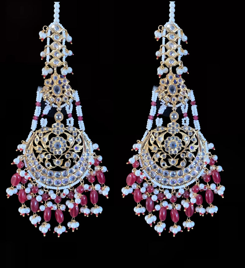 Buy DER166 Romana Hyderabadi Jadau Jhoomar Earrings in Pearls , Jhoomar  Earrings , Indian Jewellery Online in India - Etsy