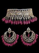 C84 MAHIRA v set in ruby beads (READY TO SHIP )