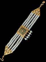 B69  Ariha emerald  pearl bracelet ( READY TO SHIP )
