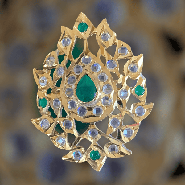 R43 Naaz Hyderabadi statement  ring ( SHIPS IN 4 WEEKS )