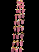 NS305 Piyali beaded necklace - rose quartz   ( READY TO SHIP )