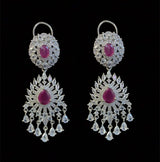 Manahil earrings -  Ruby DER7( READY TO SHIP )