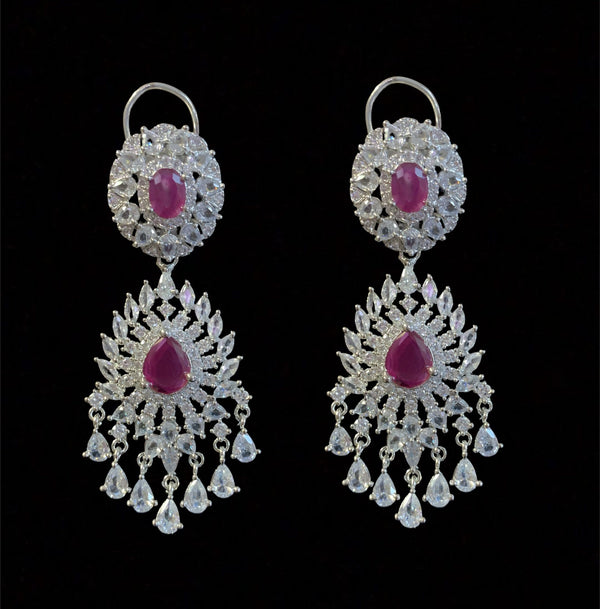 Manahil earrings -  Ruby DER7( Ships in 4 WEEKS  )