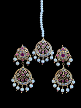 SAT17 Asmara Hyderabadi bridal satlada - ruby   ( READY TO SHIP)