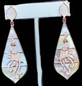 DER149 Mother of pearl earrings ( READY TO SHIP)