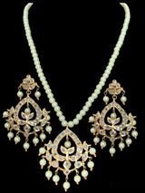 PS63 Diana pearl  pendant set with Chandbali( SHIPS IN 4 WEEKS )