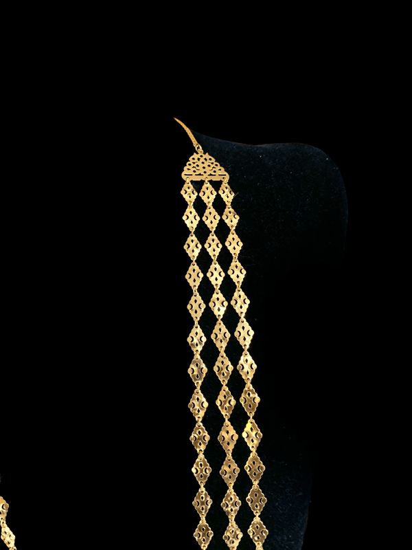 NS313 Chandan haar necklace  in gold plating  (READY TO SHIP)