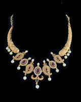 NS31 Gold plated kanthi necklace set ( READY TO SHIP )