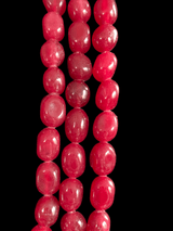 Three layer quartz ruby beads mala ( READY TO SHIP )