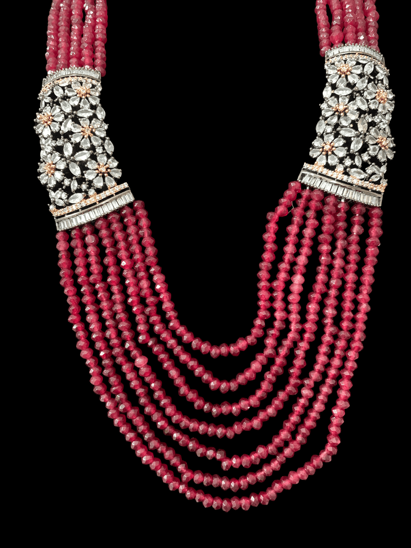 SEHBA necklace - ruby  ( READY TO SHIP )