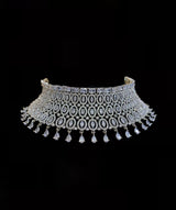 BR6 Netra cz bridal necklace set ( SHIPS IN 4 WEEKS )