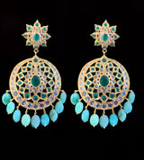 DER230 Hana emerald  earrings ( READY TO SHIP)