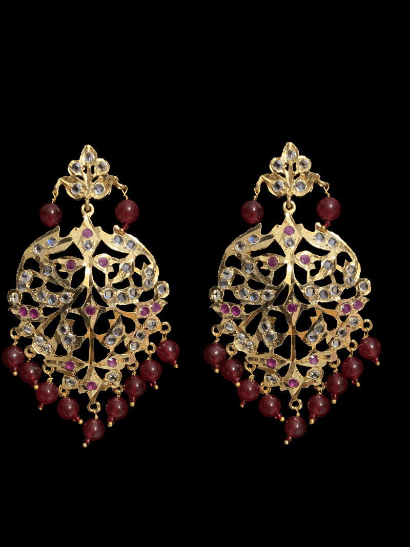 DER79 Aryana earrings in ruby     (SHIPS IN 3 WEEKS )