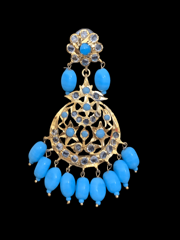 Laya feroza  earrings   (READY TO SHIP)