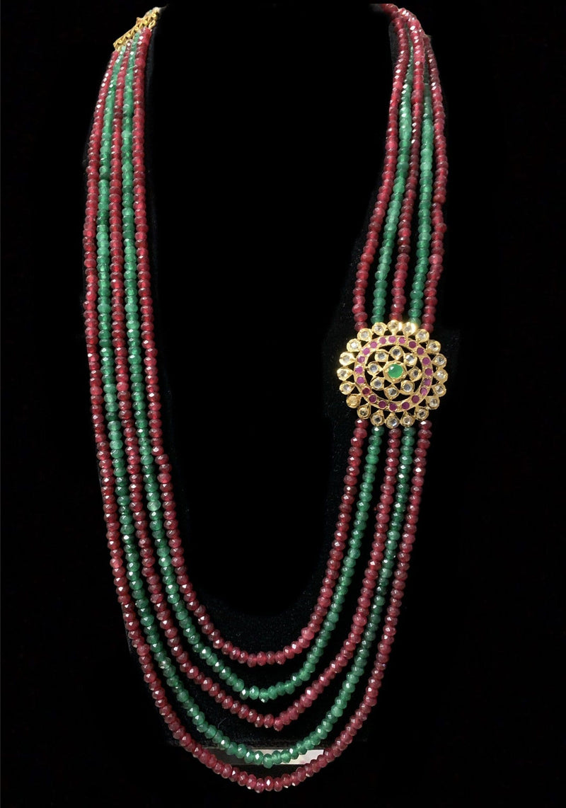 NS228 Brooch necklace red green ( READY TO SHIP )