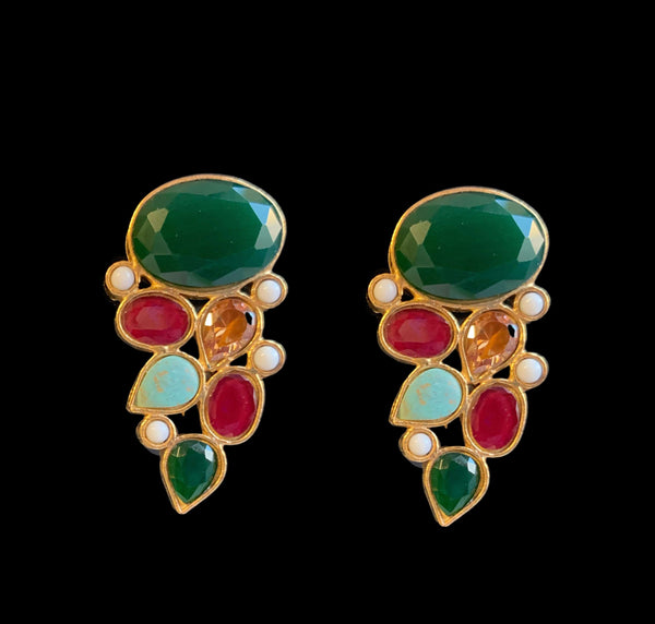 DER248 Aleena multicolor Statement earrings (READY TOSHIP)