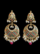 NS239 sitara navratan jadau necklace set ( READY TO SHIP)