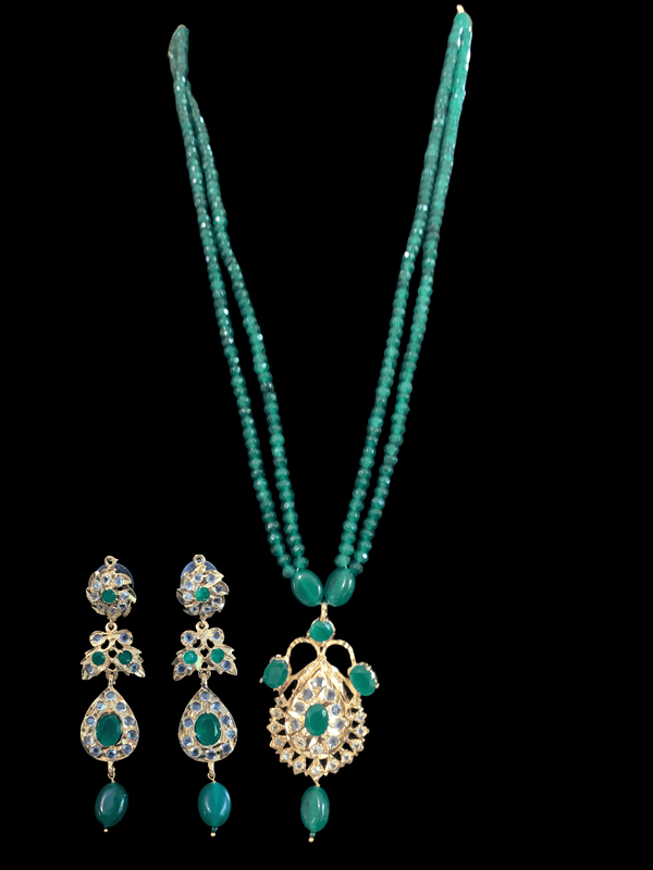 PS441 Jugni in green   beads ( READY TO SHIP)