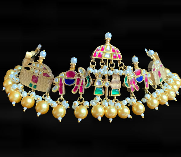 Khushboo bridal choker with earrings ( READY TO SHIP )