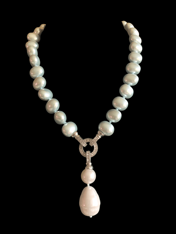 NS265 Pearl necklace set ( READY TO SHIP )