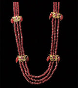 LN64 Raina Ruby  beads  necklace (READY TO SHIP )