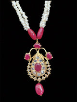 Hyderabadi jugni in fresh water  pearls and rubies SHIPS IN 4 WEEKS