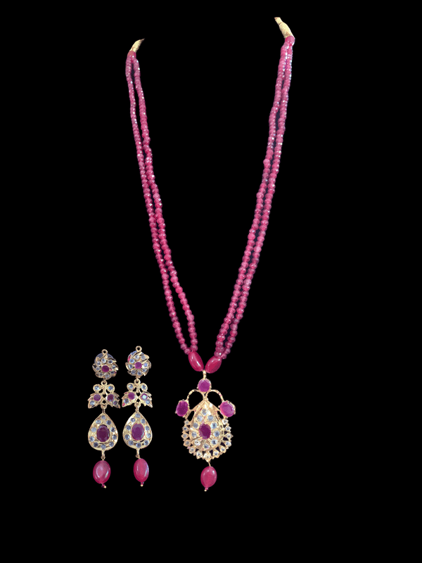 PS442 Jugni in faux ruby  beads ( READY TO SHIP)