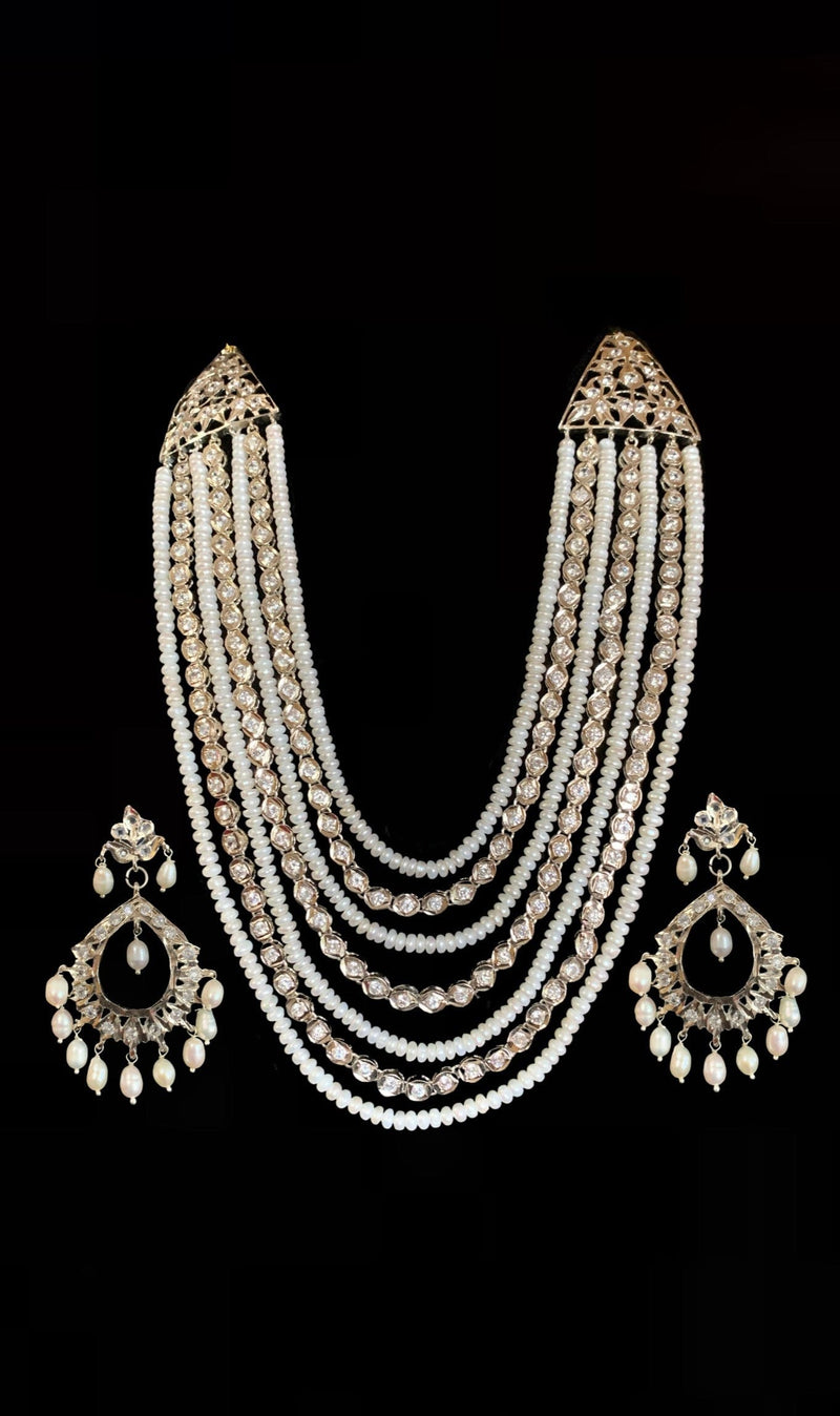 Bhanu silver plated fresh water pearl necklace (SHIPS IN 4 WEEKS  )