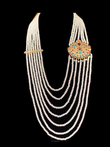 LN73  Shikha Thapa kundan necklace with earrings (SHIPS IN 4 WEEKS )