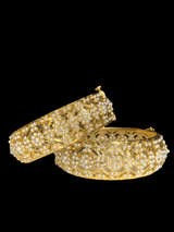 B5 Shibra bangles in pearls one pair   ( READY TO SHIP)