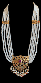 Leah bridal set in Navratan  with pearls   ( SHIPS IN 4 WEEKS)