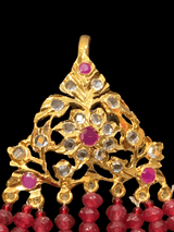 DJHR67 Abira jhoomar in rubies ( READY TO SHIP  )