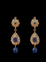 Jugni in fresh water  pearls and sapphires ( SHIPS IN 4 WEEKS  )