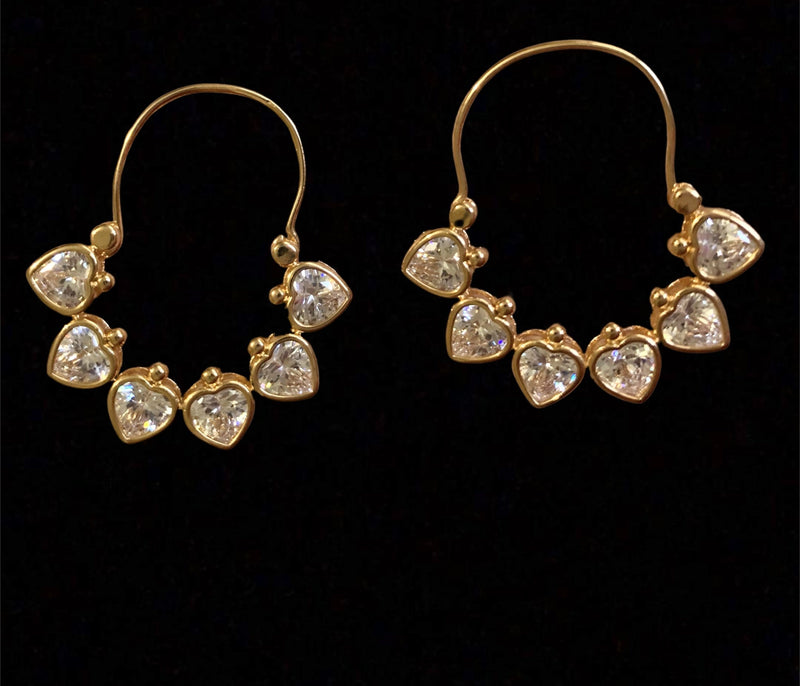 Palak rose gold plated earrings ( READY TO SHIP )