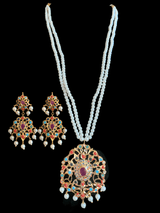 PS38 Hima navratan Pendant set with earrings (SHIPS IN 4 WEEKS  )