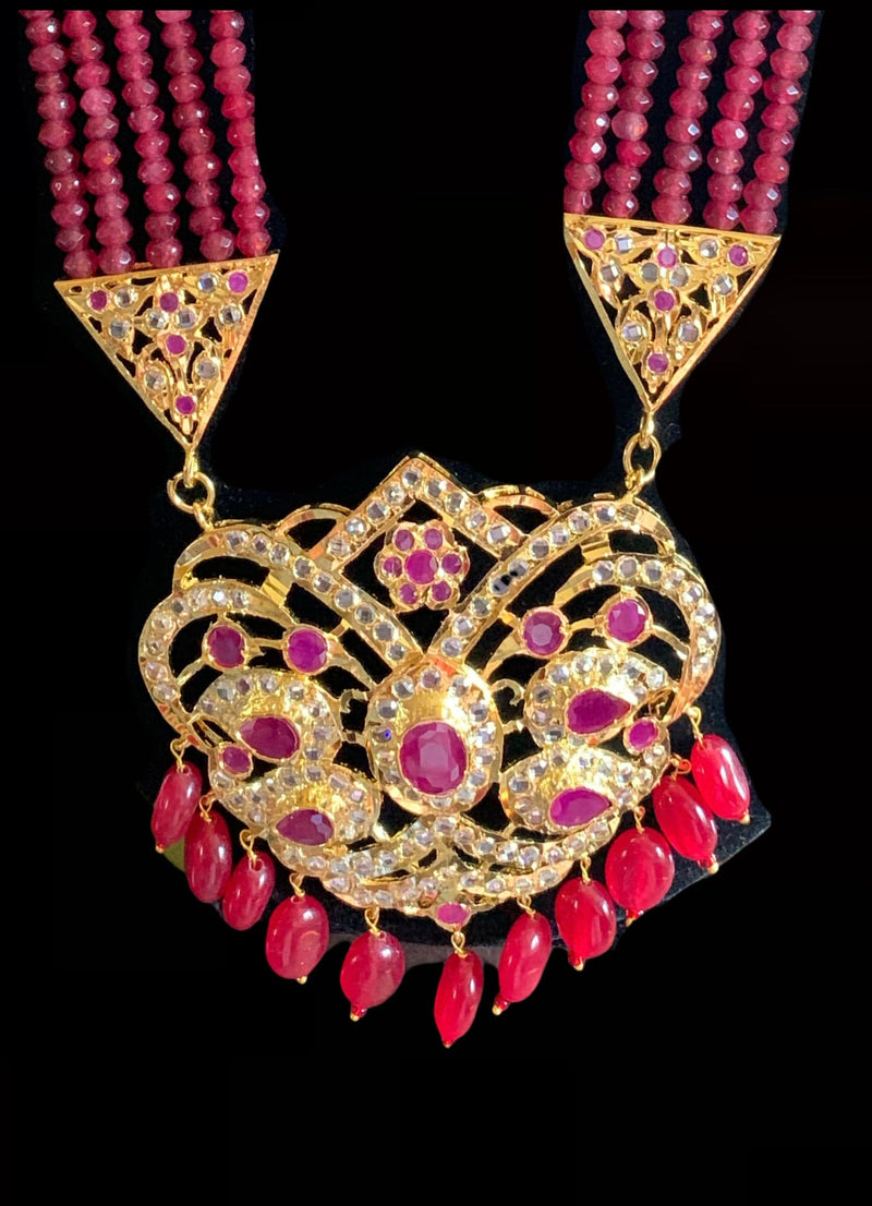 Namita Rani haar in rubies , ( SHIPS IN 3 WEEKS )