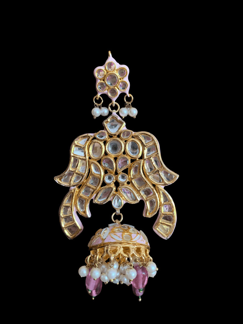 Contemporary Style Kundan Earrings