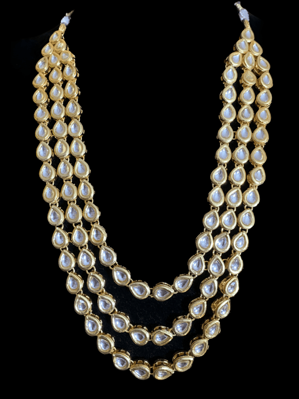 NS348 Shivani three layered kundan ( SHIPS IN 3 WEEKS )