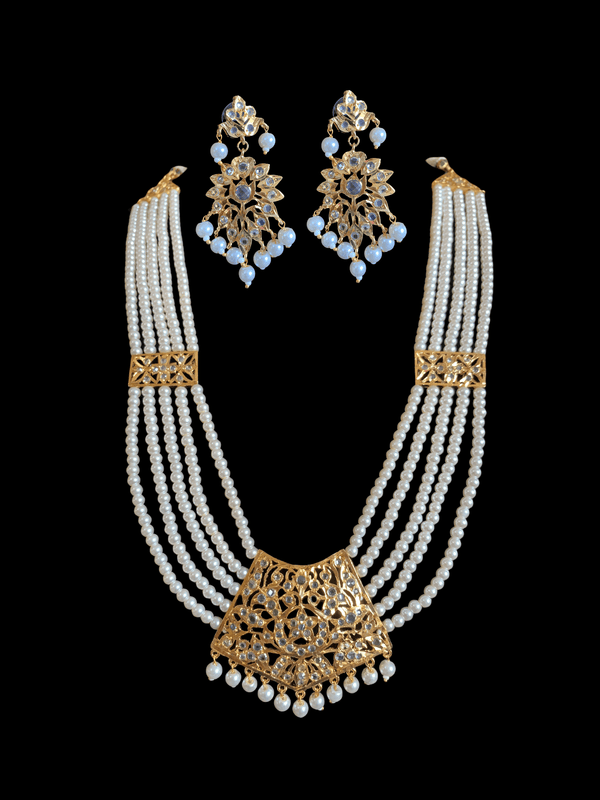 Nisha rani haar in shell pearls  ( SHIPS IN 4 WEEKS  )