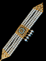 B73 Ariha  pearl bracelet - feroza     ( READY TO SHIP )