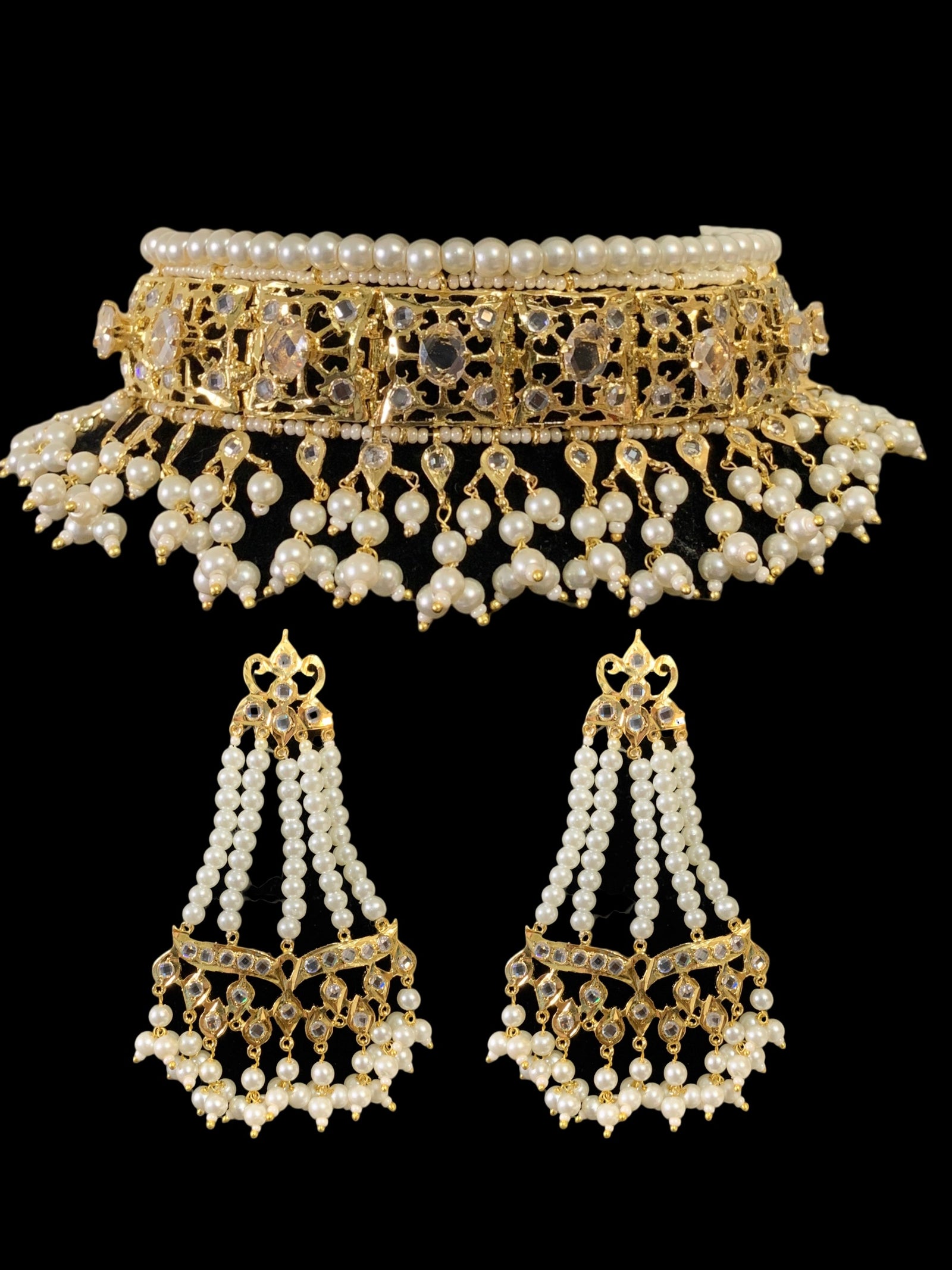 Hyderabadi Jadavi Lacha Jadavi Necklace C255 Insia Hyderabadi