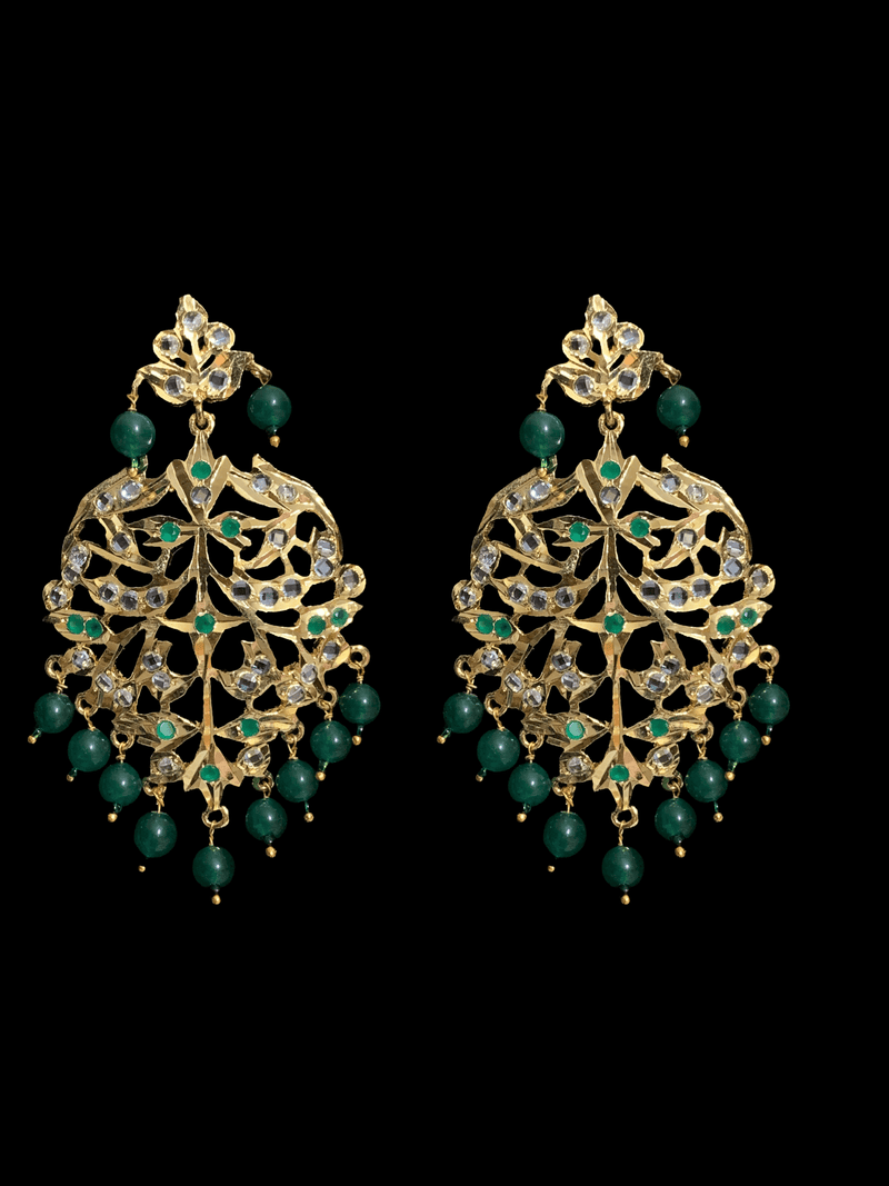 DER78 Aryana earrings in green    (READY TO SHIP )