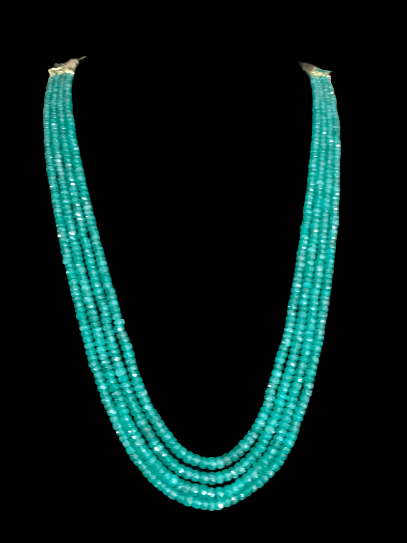 NS293 Emerald beads necklace ( READY TO SHIP )